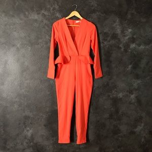 vintage tangerine longsleeve jumpsuit